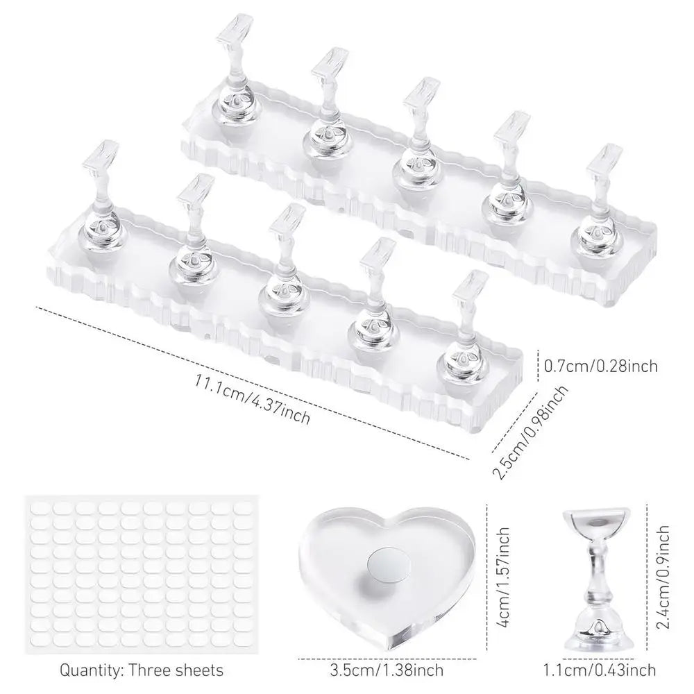 Magnetic Nail Stand Set | Press-On Nail Display & Art Holder