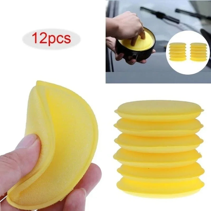 12-Pack Car Wax Foam Sponge Applicator Pads – Auto Detailing