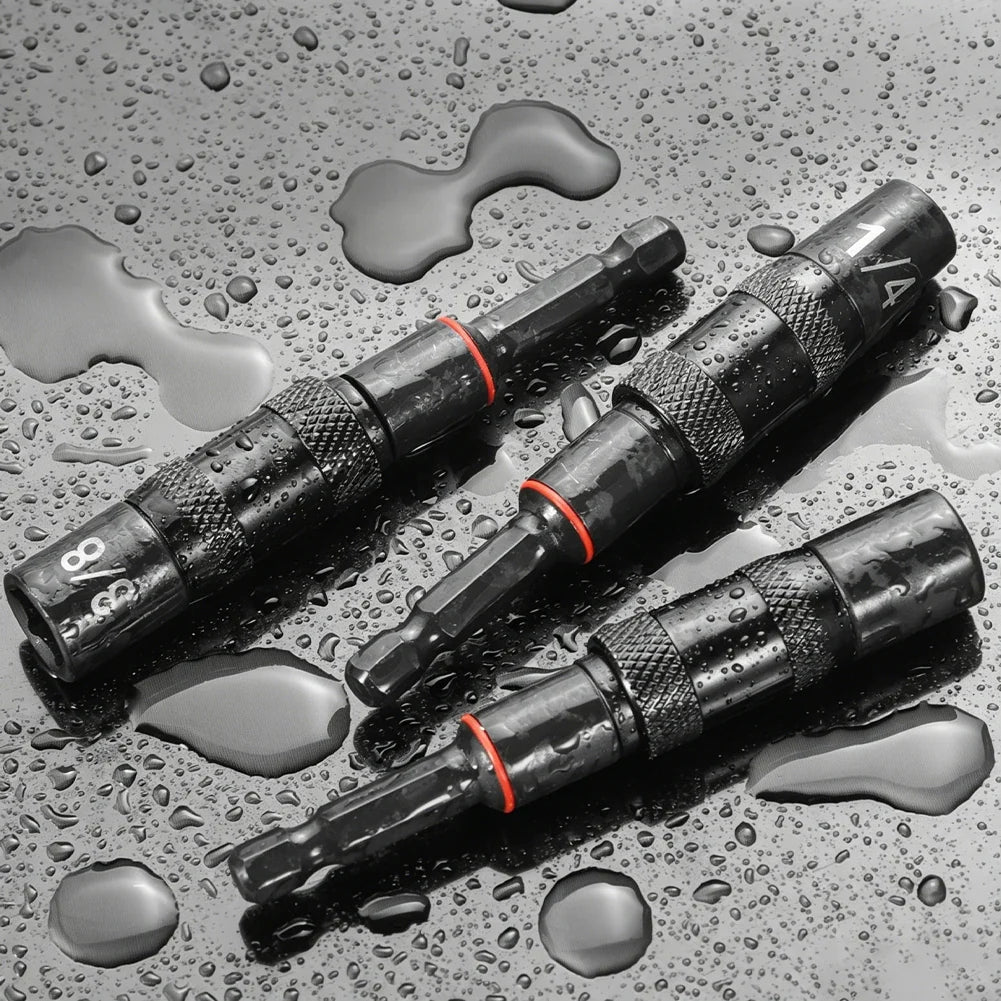 Hex Magnetic Screwdriver Extension Rod | 360° Rotation 1/4 3/8 5/16