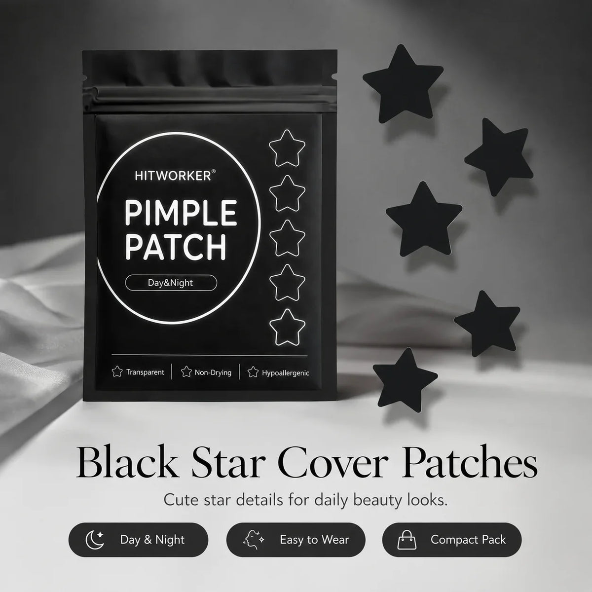Star Hydrocolloid Spot Patches 80/280pcs – Day & Night Skin Care