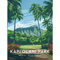 Vintage Hawaii Lahaina Beach Landscape Canvas Wall Art Poster