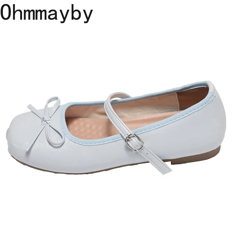 Women's Bow Mary Jane Ballet Flats – Sweet Elegant Shoes