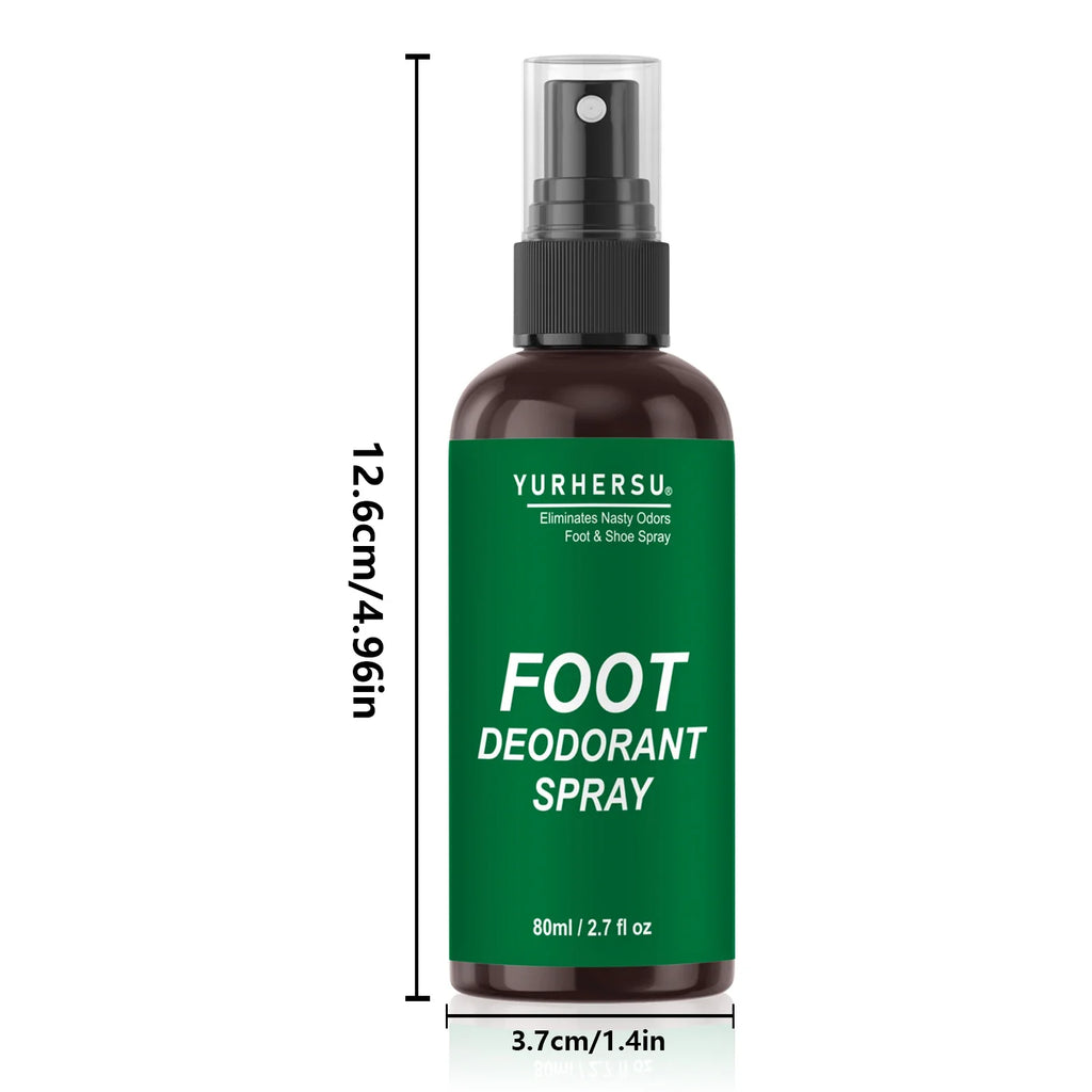 YURHERSU Foot Deodorant Spray – Odor Control & Nourishing