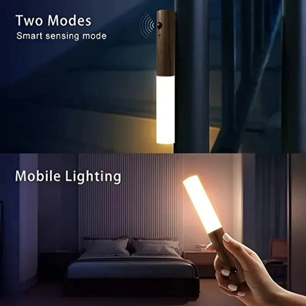 Motion Sensor LED Wall Lamp – Rechargeable Magnetic Night Light
