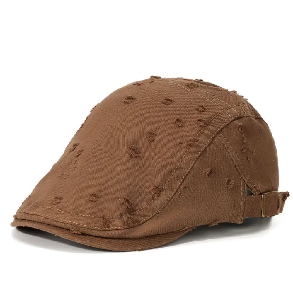 Adjustable Cotton Beret Hat – Unisex Painter Newsboy Cap