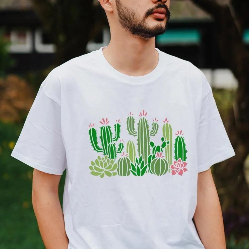 Cactus Succulent Reusable Stencil 11.7×8.3" with Paint Brush
