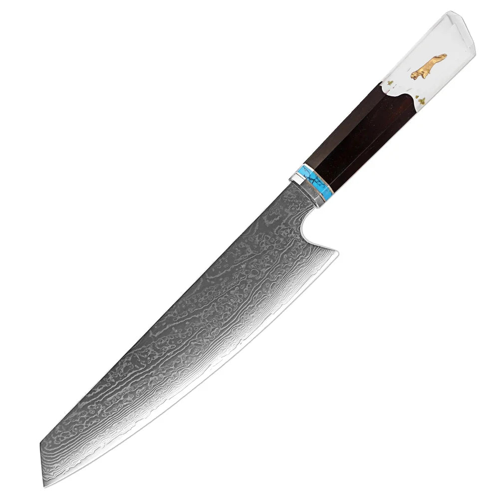 Damascus Kiritsuke Chef Knife 8-Inch | VG10 Steel Core