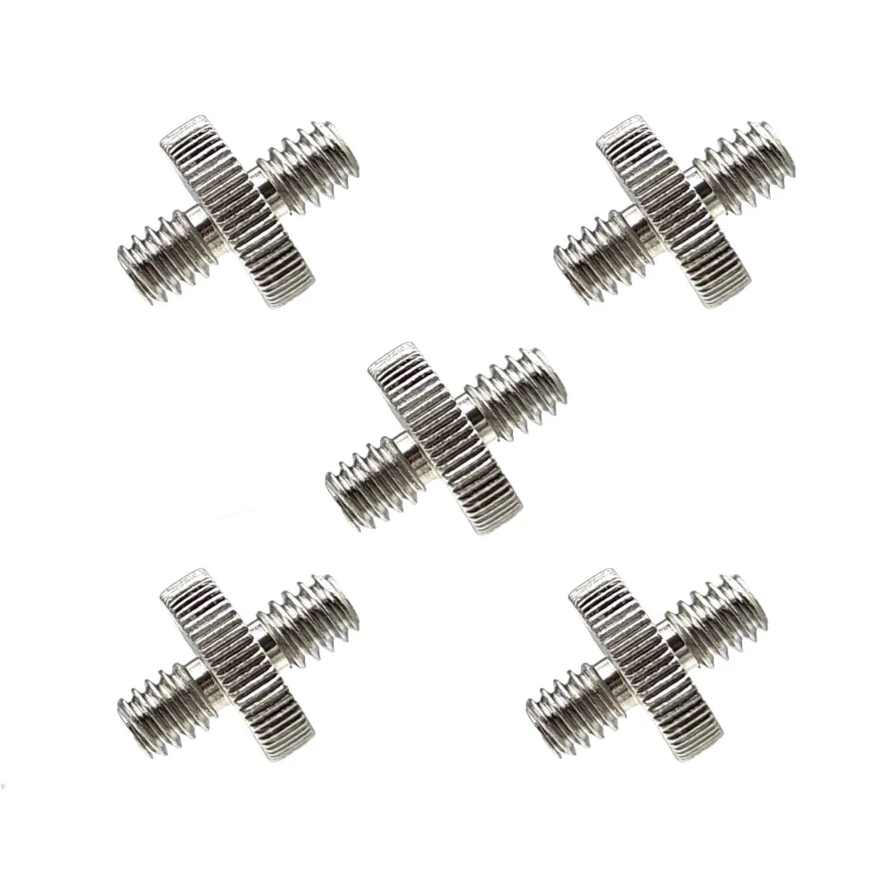 Metal 1/4" Male to Male Adapter Screw – Tripod & Camera (5-Pack)