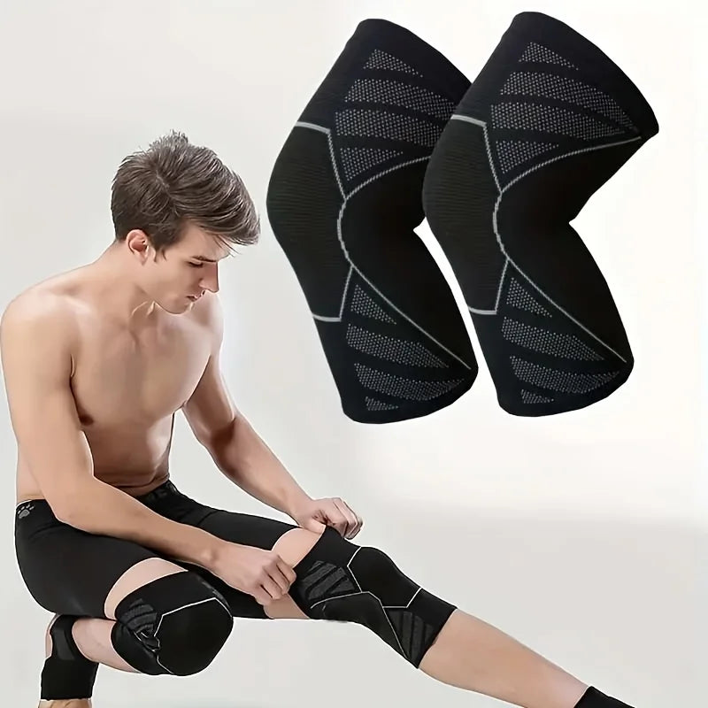 Compression Knee Sleeve – Anti-Slip Silicone Support Brace