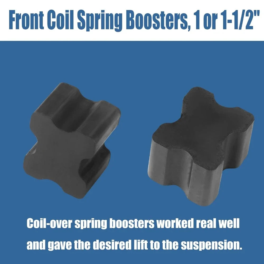 Heavy Duty Rubber Coil Spring Booster 1 5 Lift Spacers Fits Most Cars