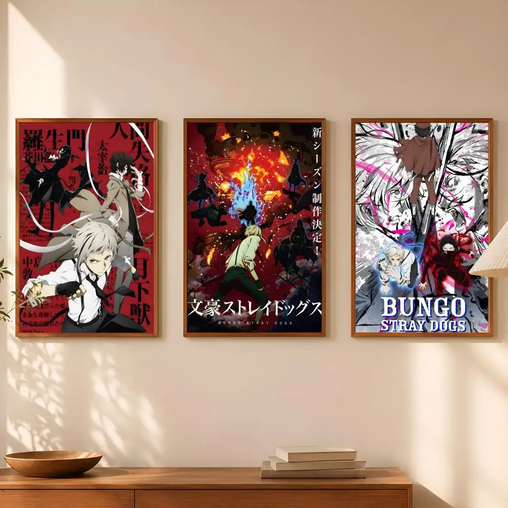 Bungo Stray Dogs Anime Poster – Self-Stick HD PVC Wall Art