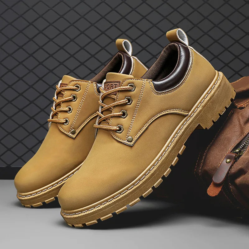 Men's Platform Oxford Shoes – Lace-Up Casual Dress Loafers