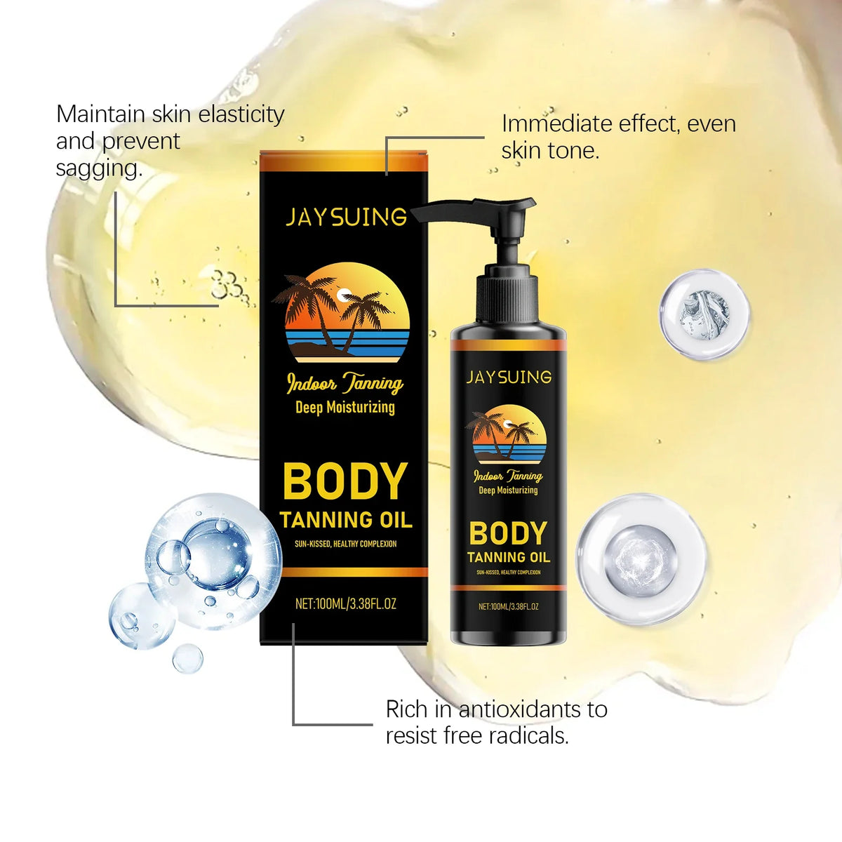 Jaysuing Self Tanner Serum – Natural Bronzing & Moisturizing