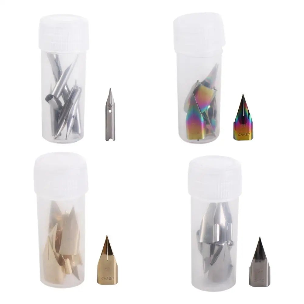 10-Pack 0.38mm Fountain Pen Nib Replacements | Fine Tip