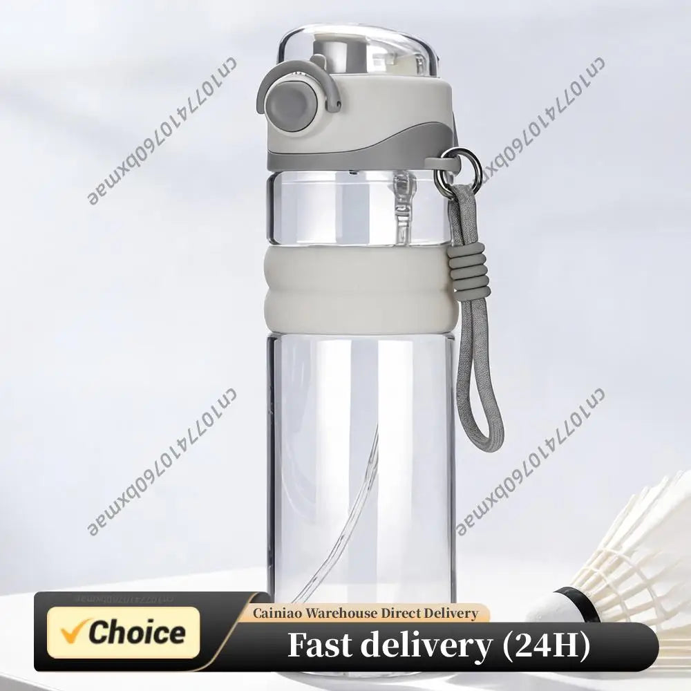 Kids Water Bottle Spray Sports Straw Portable Bottles Outdoor Travel