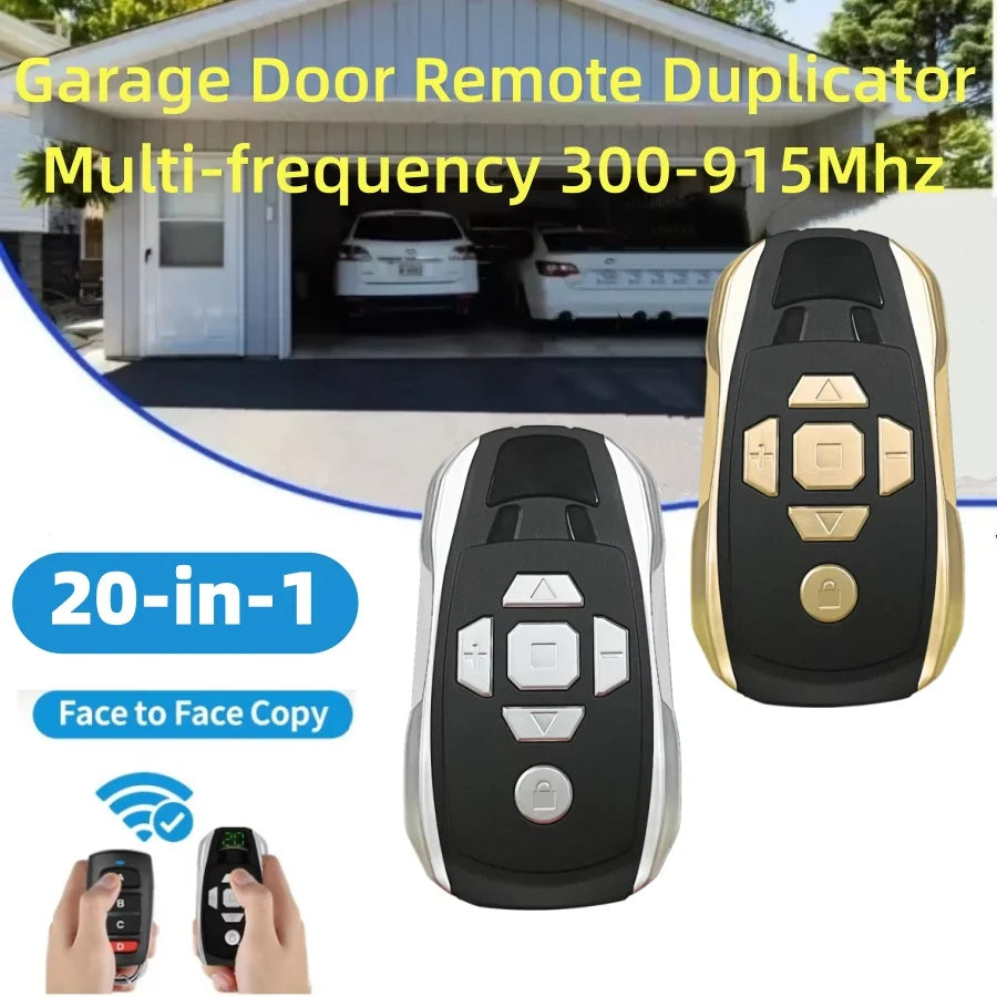 20-Channel Universal Garage Door Remote Duplicator 300–915MHz