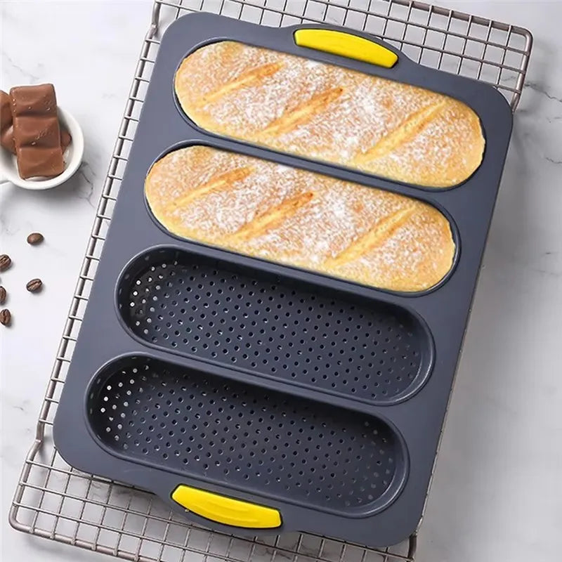 Large Silicone Baguette Baking Mold – Non-Stick Bread Tray