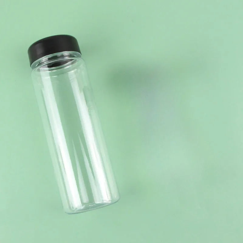 Transparent Water Bottle Portable Cup Strap Outdoor Sports Fitness