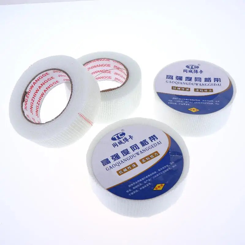 2 Roll 30M Glass Fiber Self-adhesive Mesh Tape Wall Crack Repair