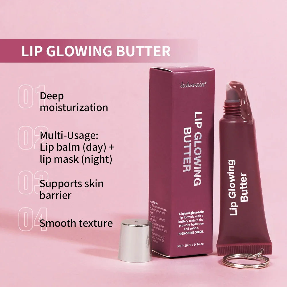 2-in-1 Lip Gloss Keychain | Glowing Butter Lip Care
