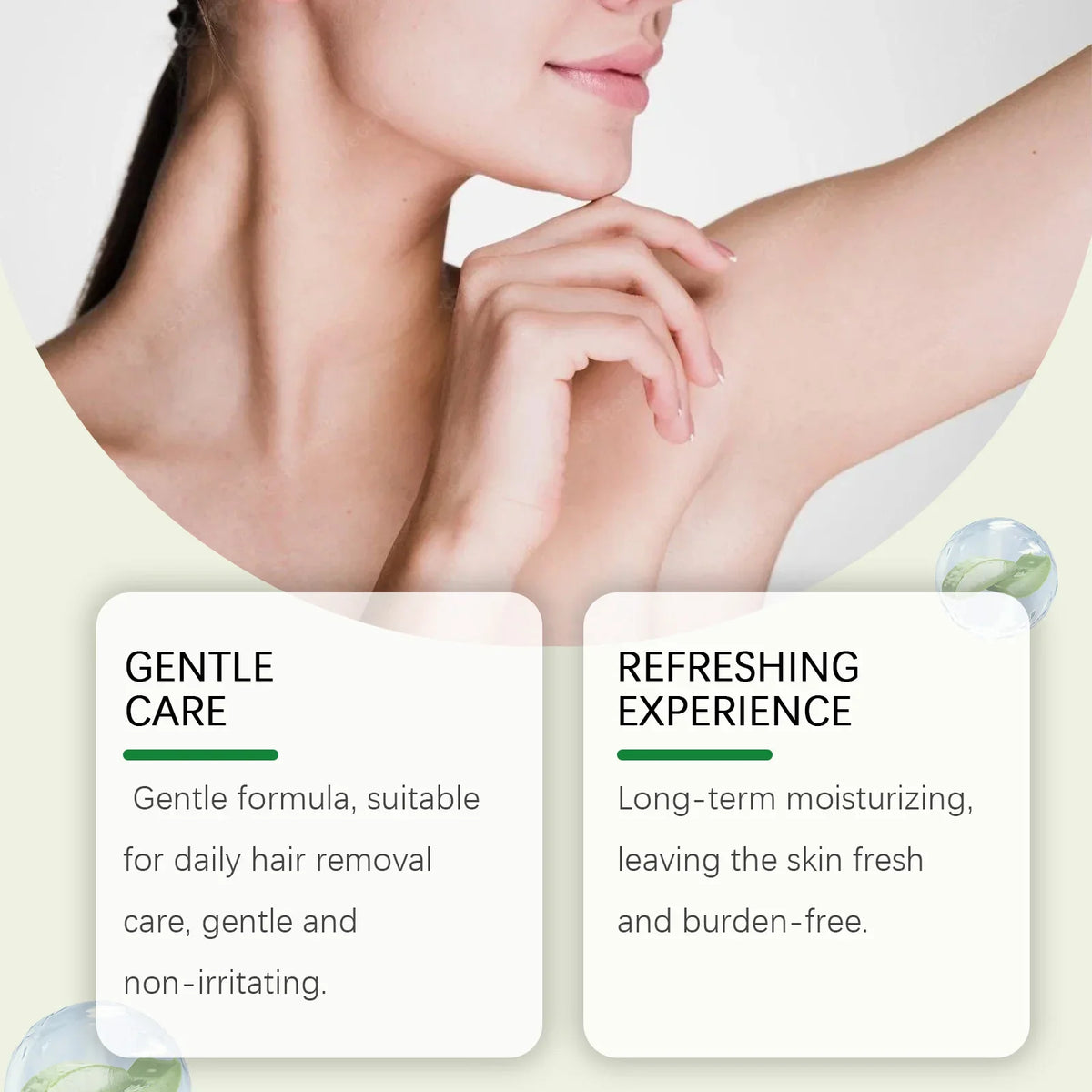 OceAura Aloe Vera Hair Removal Cream | Full Body Depilatory