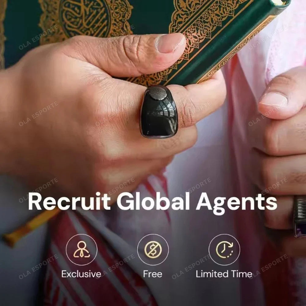 Smart Tasbeeh Zikr Ring | Digital Islamic Prayer Counter