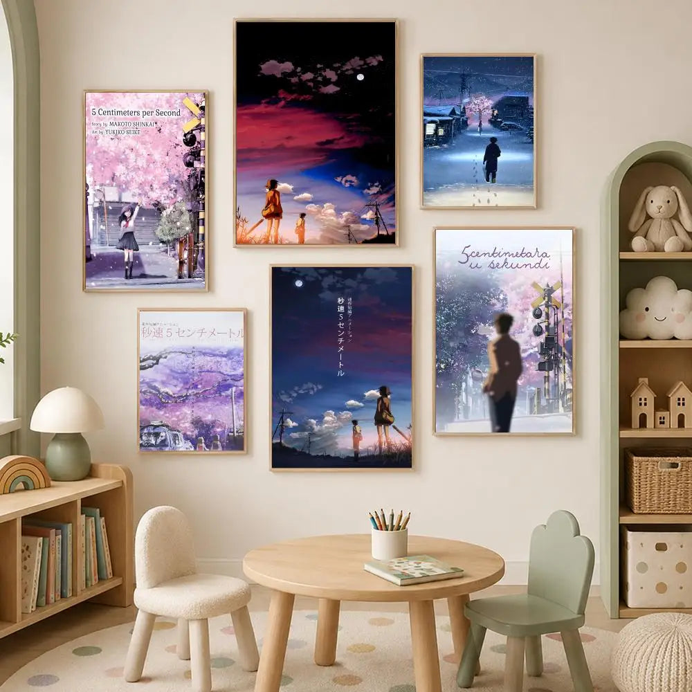 5 Centimeters per Second Anime Poster – Self-Stick HD Wall Art