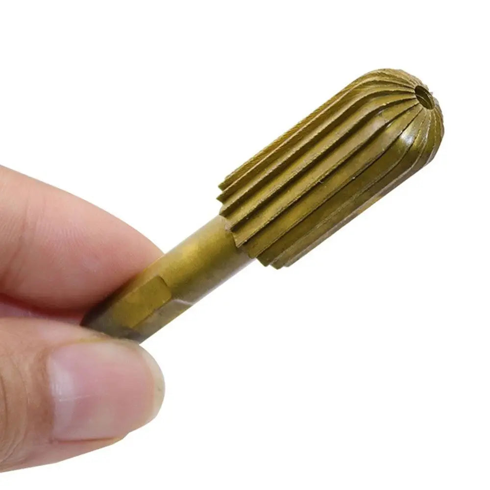 6.3mm HSS Rotary File Set – 5pc Hex Handle Rotary Rasp Cutter