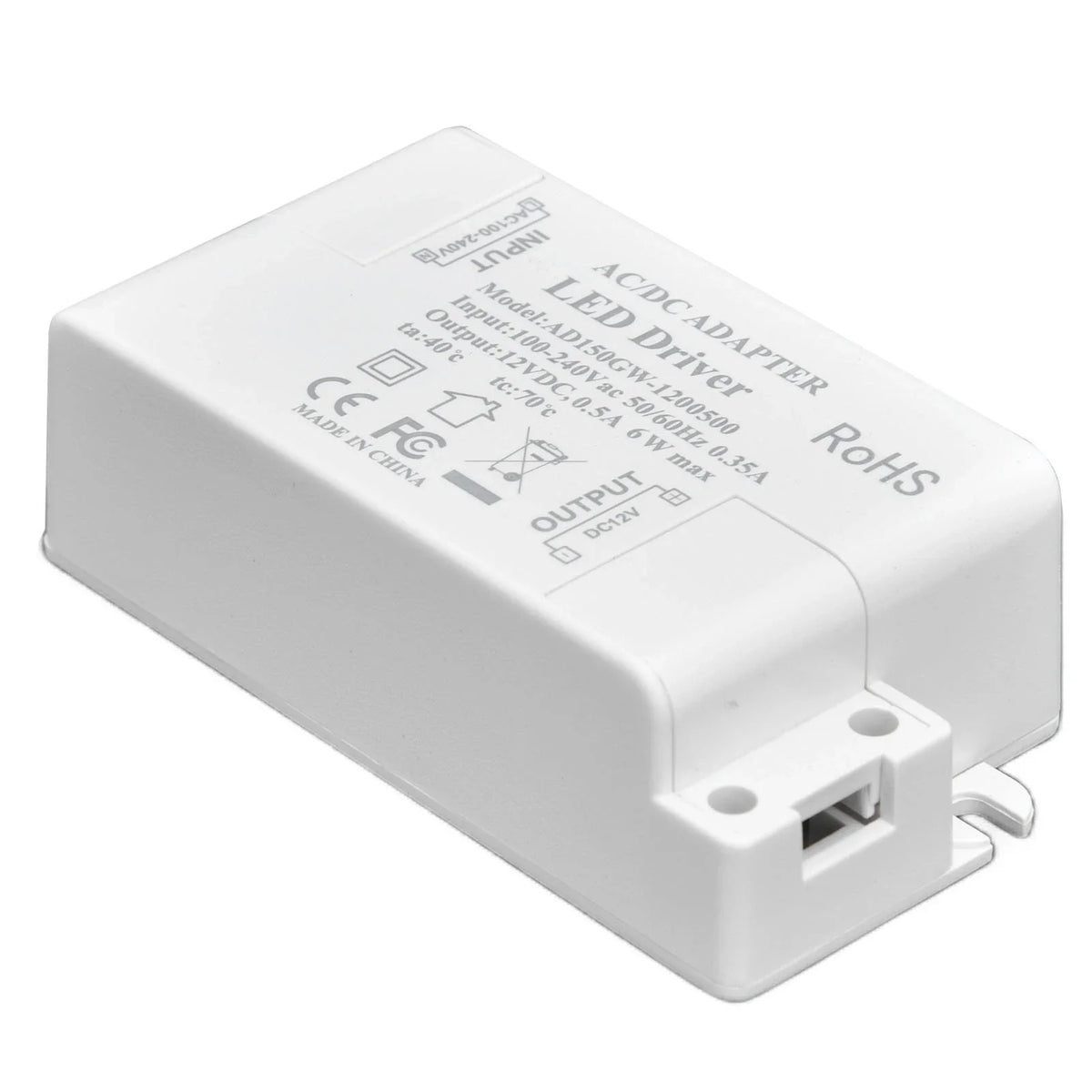 LED Power Driver Waterproof Input AC100 240V 0 35A Portable Output