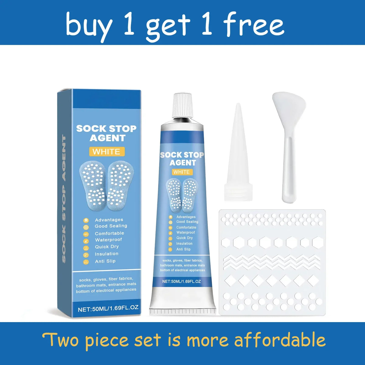 Anti-Slip Sock Stop Glue | Heel & Sole Protector 50ml