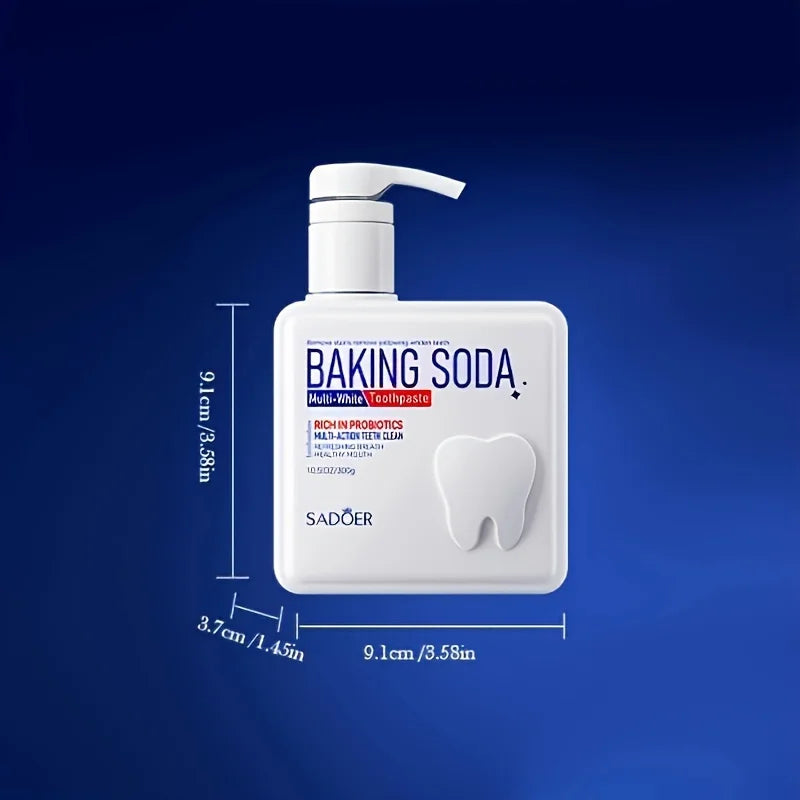 Baking Soda Probiotic Pump Toothpaste – Whitening 300g