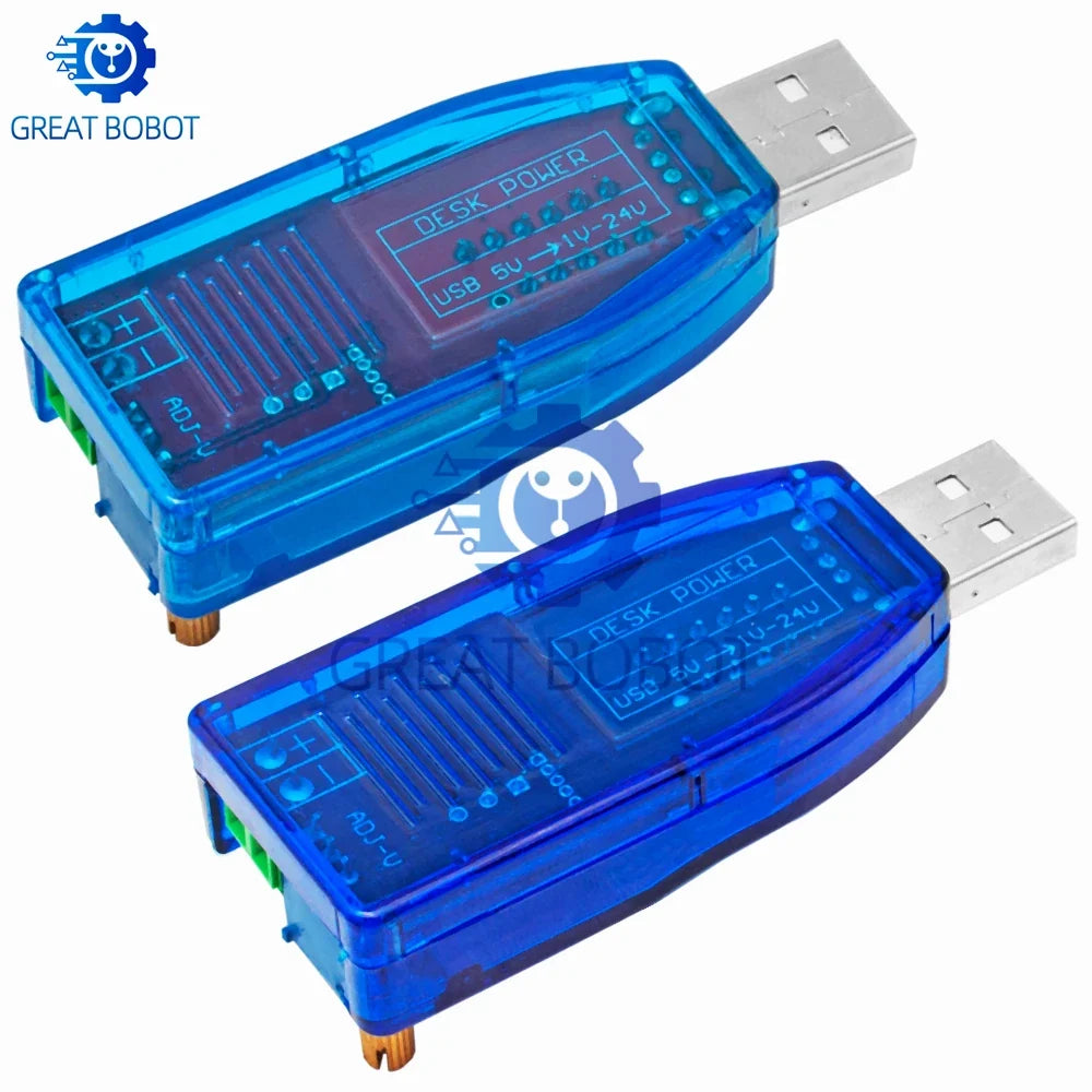 USB DC-DC Buck Boost Converter 5V to 1–24V Voltage Regulator
