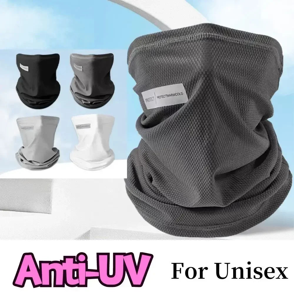 Outdoor UV Protection Ice Silk Mask Sunscreen Face Cover Neck Wrap