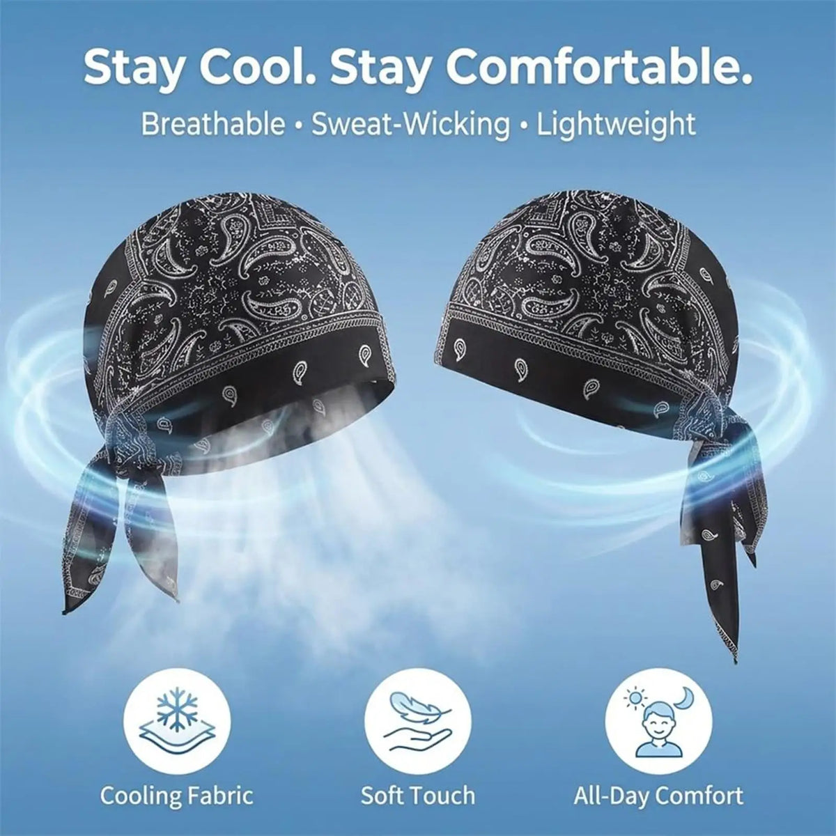 Breathable Quick-Dry Cycling Bandana Cap & Helmet Liner