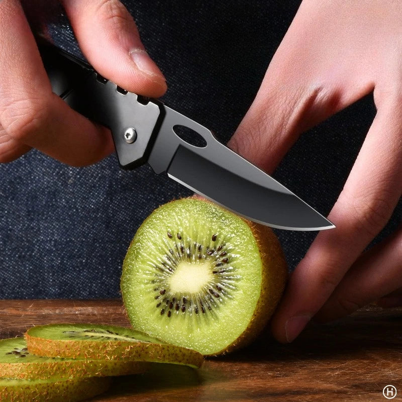 PLYS EDC Folding Pocket Knife – Carbon Steel Blade, All-Steel