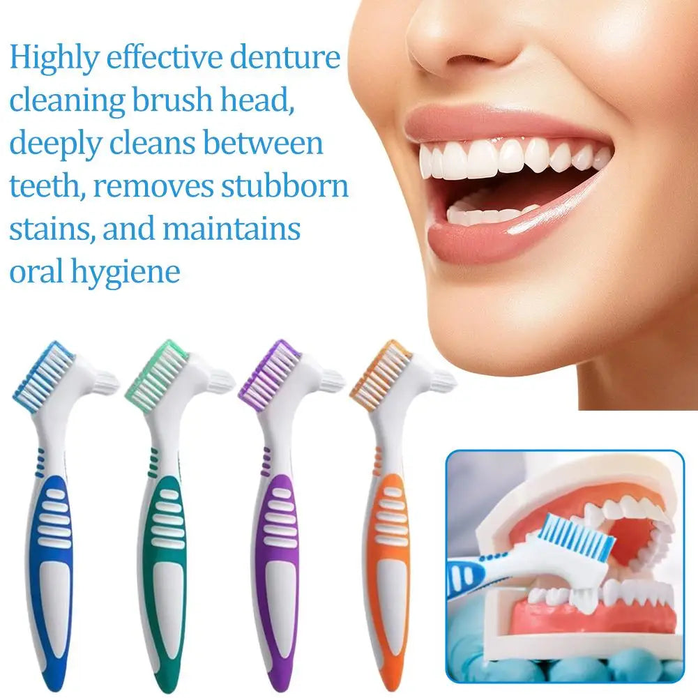 Double-Sided Denture & Retainer Cleaning Brush