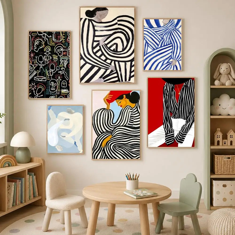 Abstract Self-Stick Wall Art Poster – Waterproof HD Decor