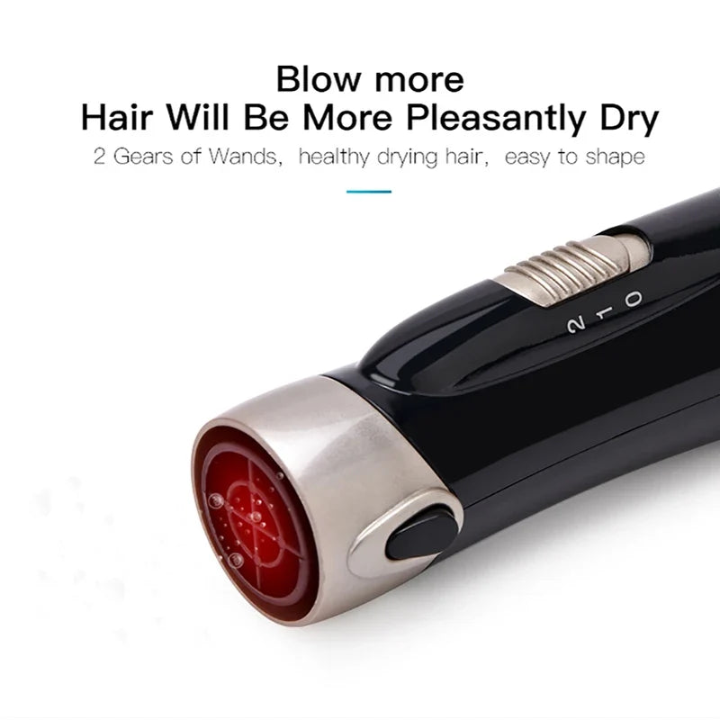 4-in-1 Rotating Hot Air Brush Blow Dryer Comb | Salon Style