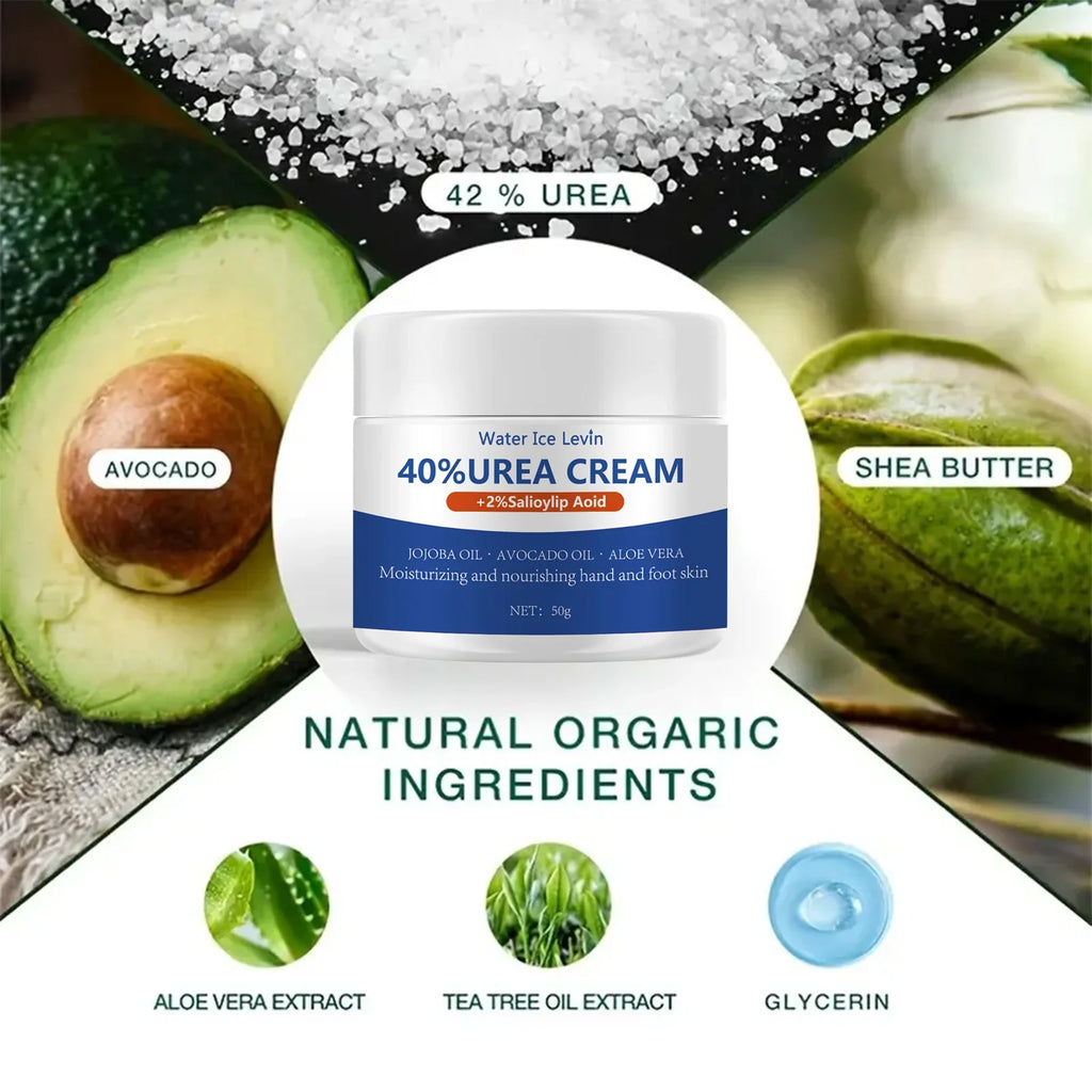 40% Urea Foot Cream with Aloe Vera – Softens Dry Heels 50g