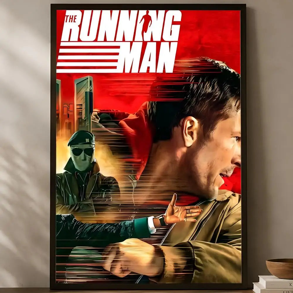The Running Man HD PVC Self-Stick Wall Art Poster | Waterproof