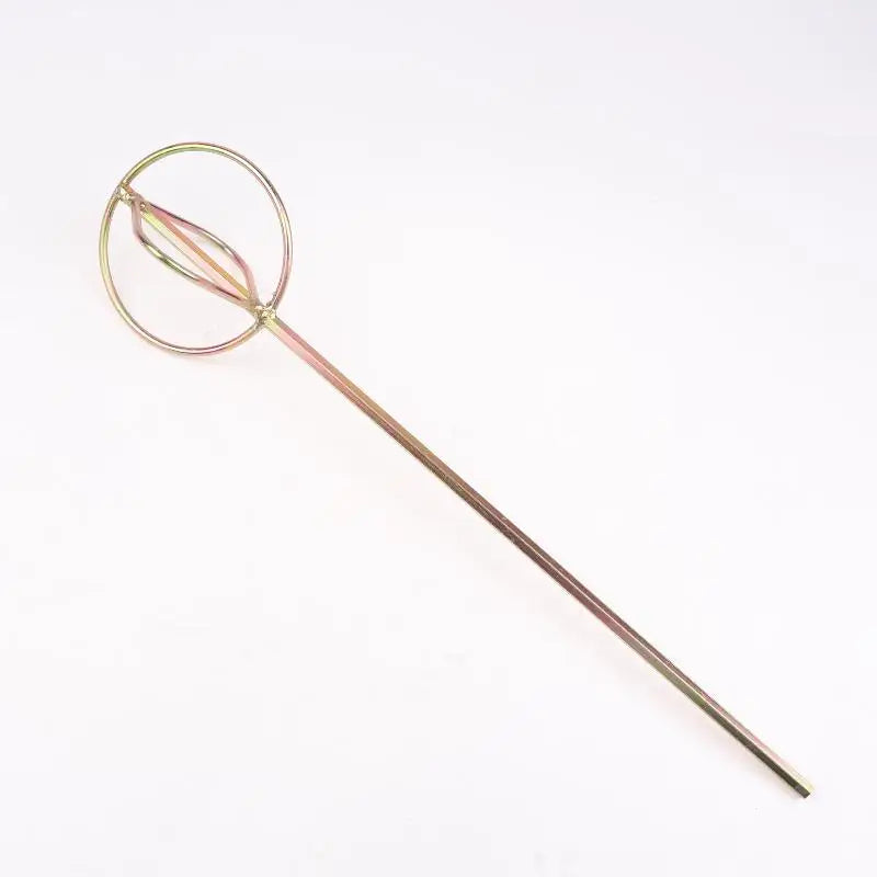 Gold Putty Powder Coating Paint Electric Mixer Rod Head Cement Mixing