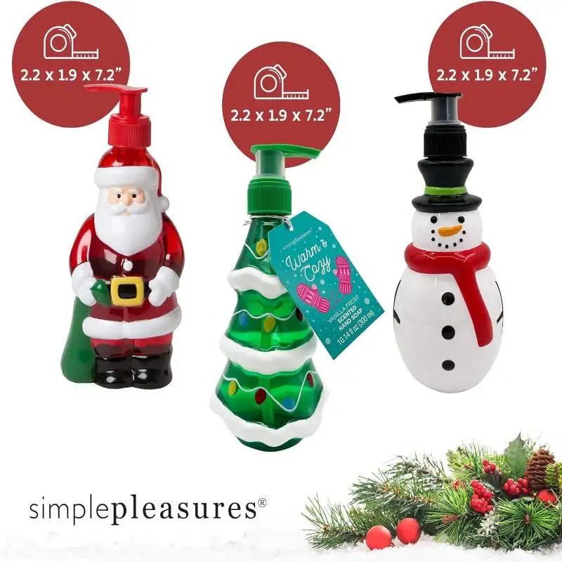 Christmas Snowman Soap Dispenser 350ml | Festive Holiday Gift