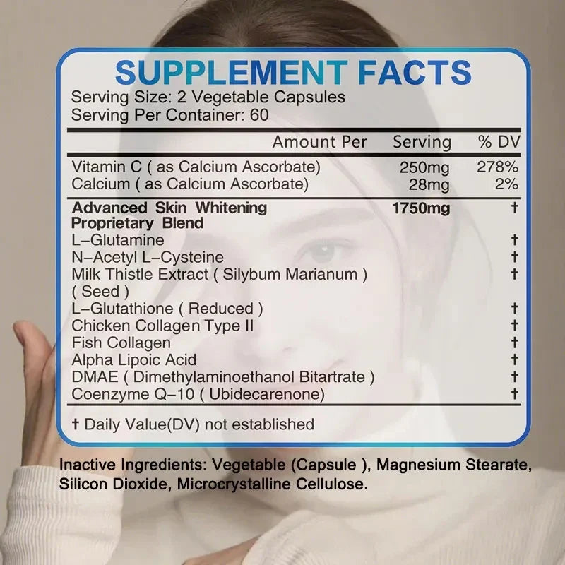 NAC + Glutathione Supplement | Antioxidant, Skin & Immunity