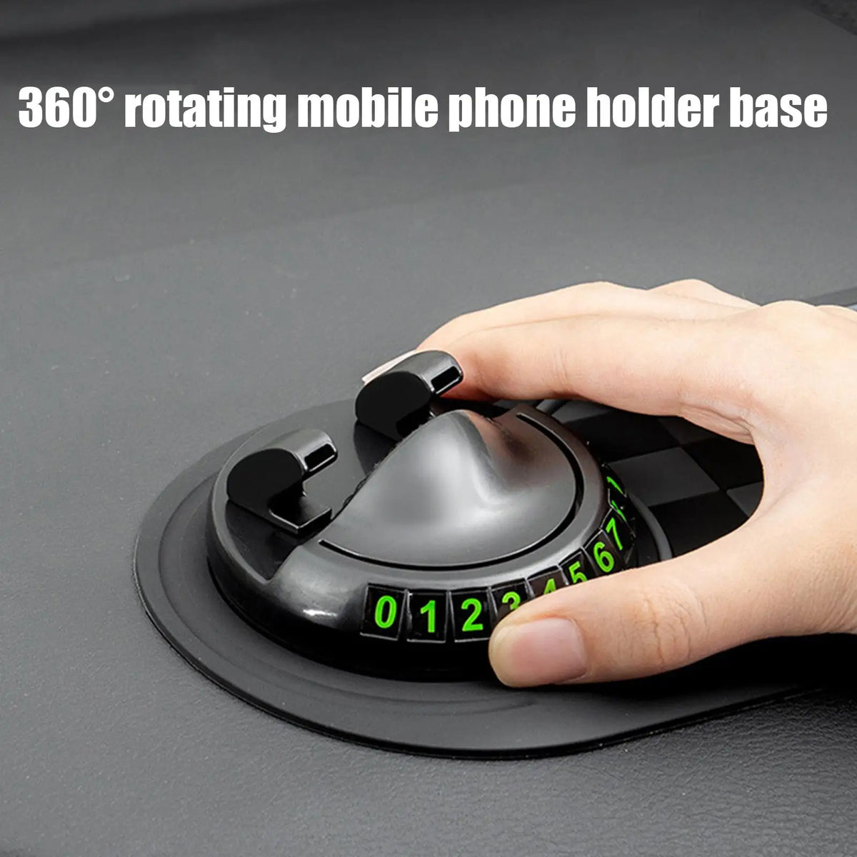 Anti-Slip Car Dashboard Organizer Mat with Parking Number Pad
