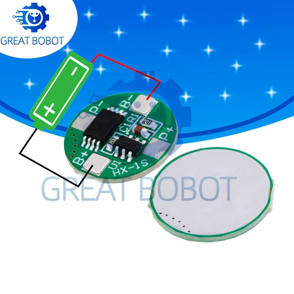 1S 3.7V LiPo Battery Charger Board 2.5A with BMS Protection Module