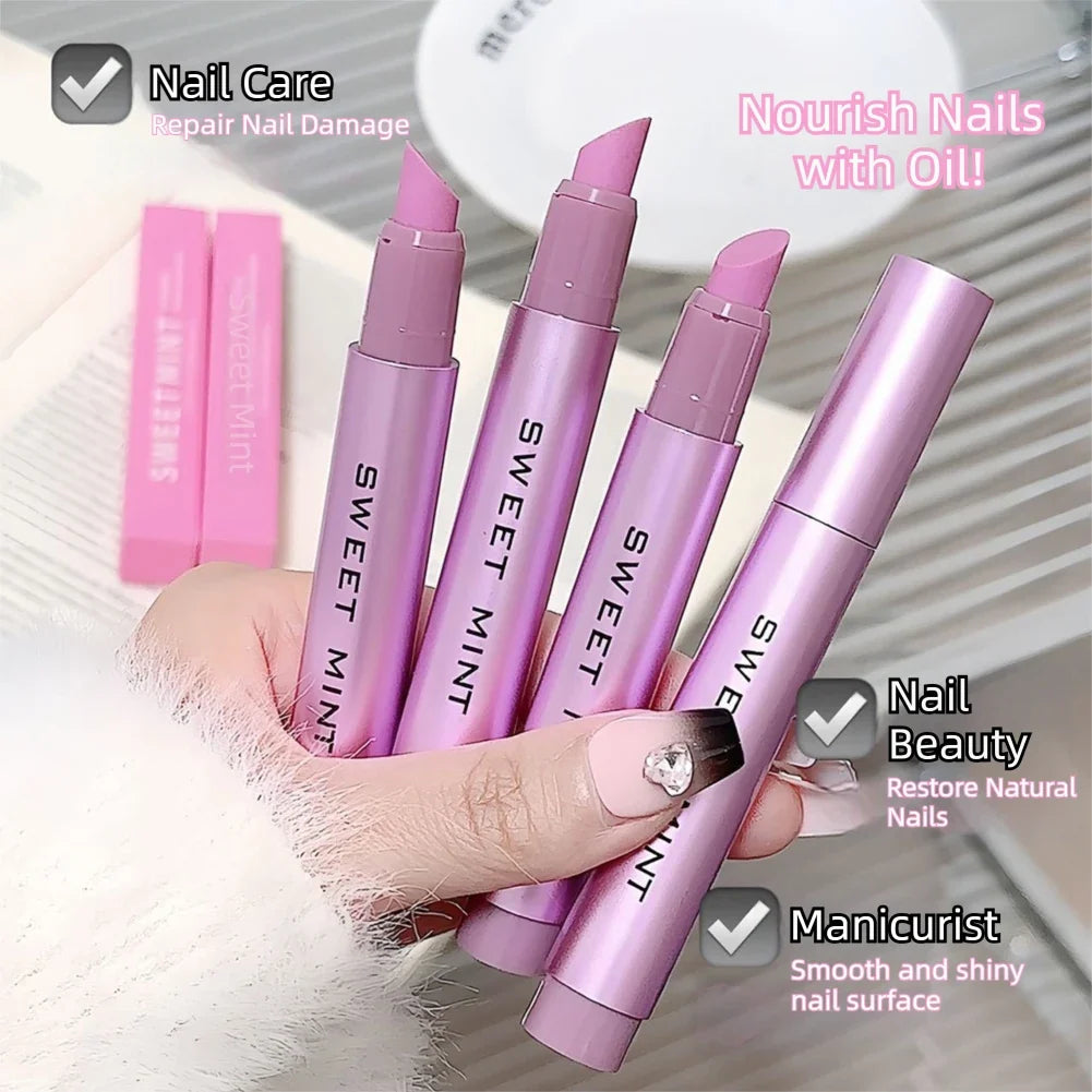 3-in-1 Ceramic Tip Cuticle Oil Pusher Pen | Nail Care Tool