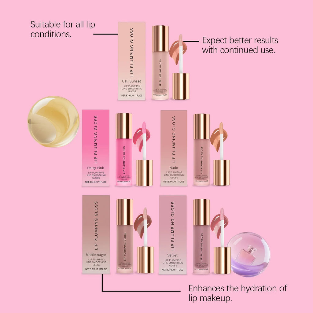 Water Light Lip Gloss – Hydrating Plumping Shine Boost
