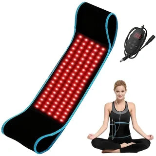 Electric Massage Belt with Red LED Light | Waist Comfort Belt