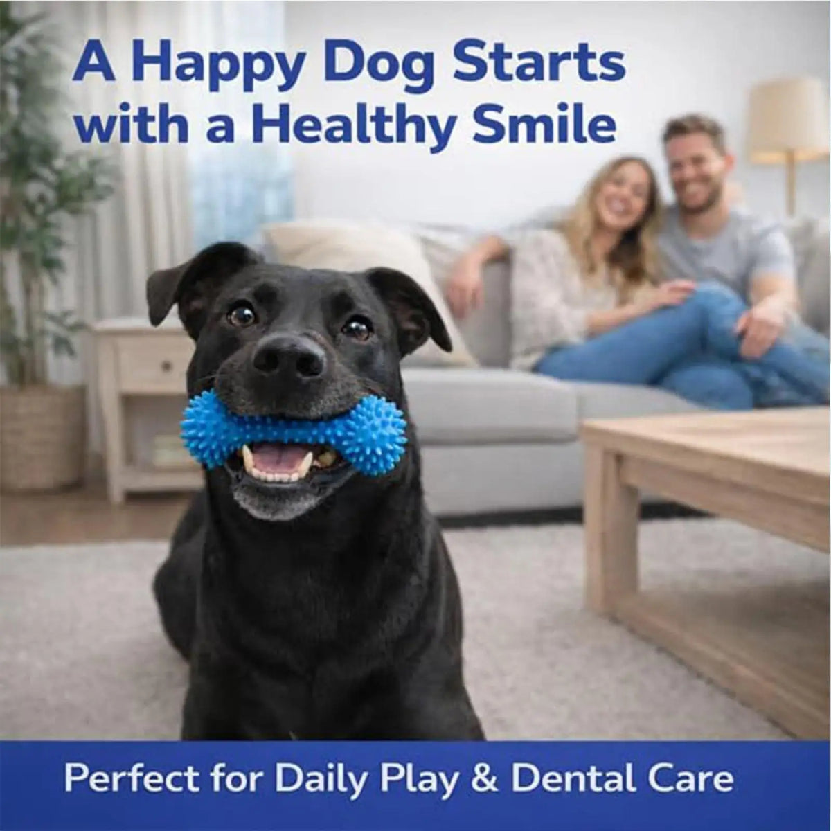 Double-Action Puppy Chew Toy – Rubber Teething Stick for Dogs