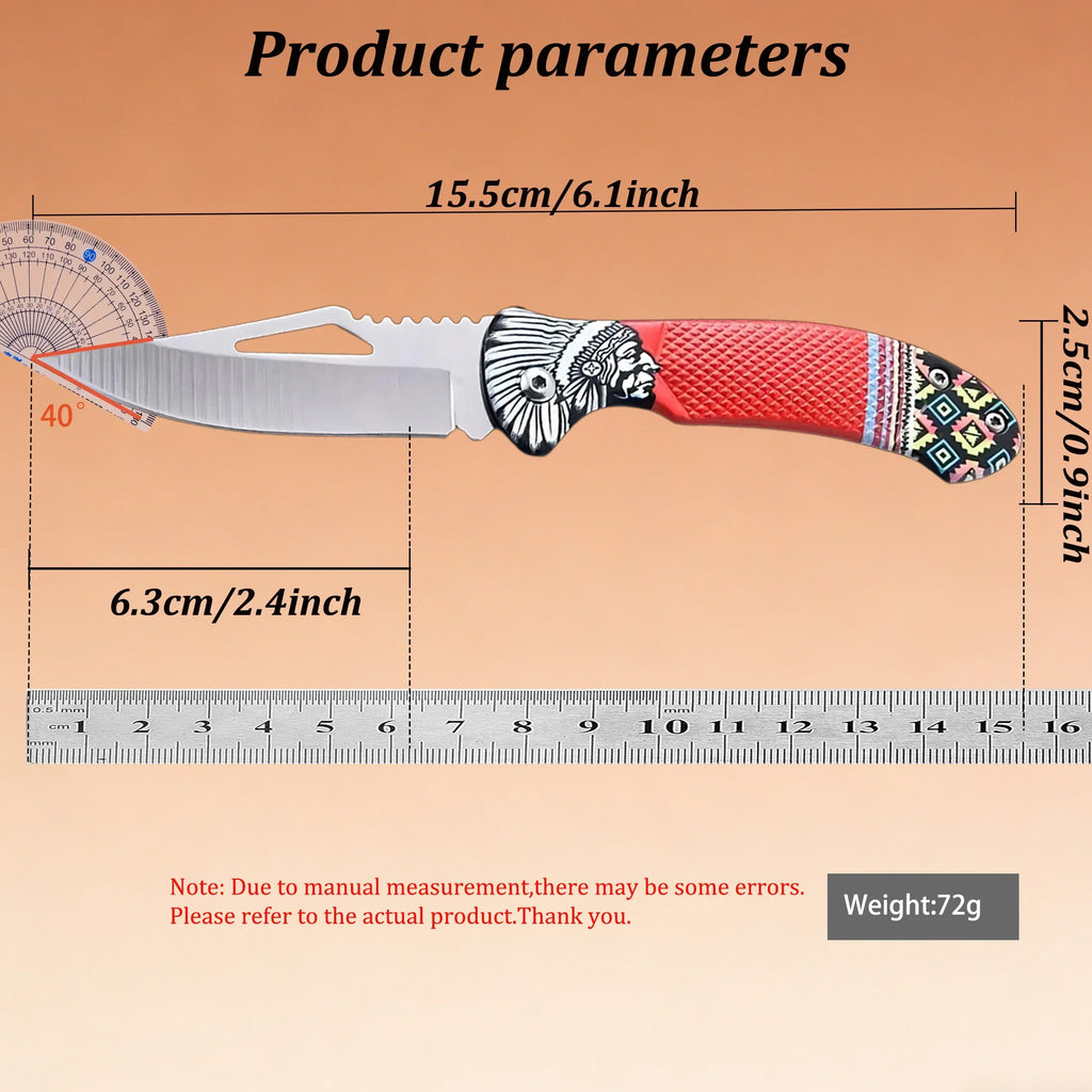 Premium Multifunctional Folding Knife – EDC Camping Survival